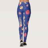 Weltraummuster Leggings (Rückseite)