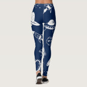 Weltraummuster Leggings (Rückseite)