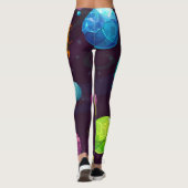 Weltraummuster Leggings (Rückseite)
