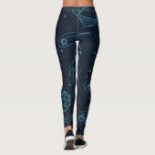 Weltraummuster Leggings (Rückseite)
