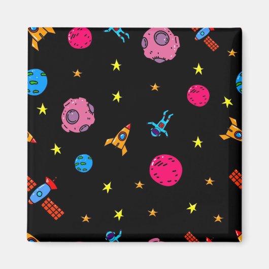 Weltraummuster Magnet (Vorne)