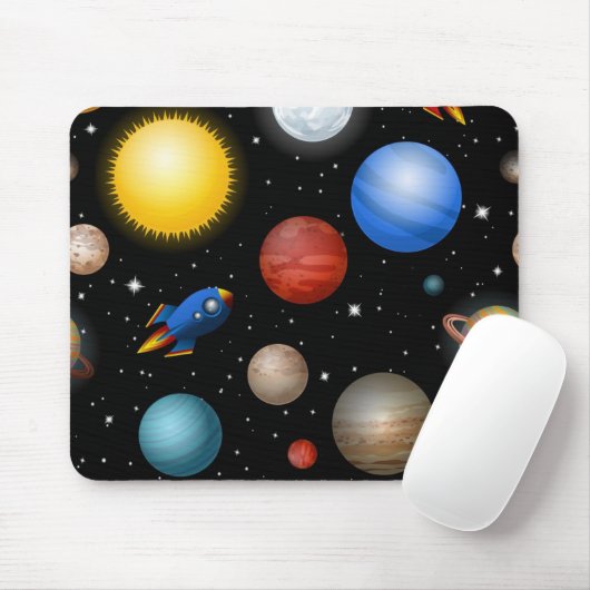 Weltraummuster Mousepad (Mit Mouse)