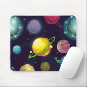 Weltraummuster Mousepad (Mit Mouse)