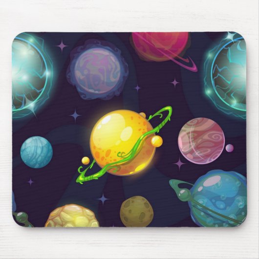 Weltraummuster Mousepad (Vorne)