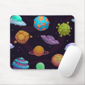 Weltraummuster Mousepad (Mit Mouse)