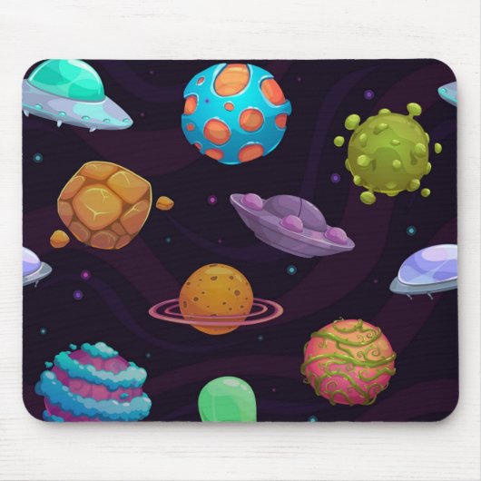 Weltraummuster Mousepad (Vorne)