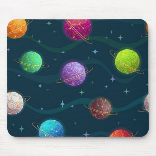 Weltraummuster Mousepad (Vorne)