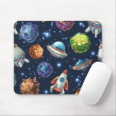 Weltraummuster Mousepad (Mit Mouse)