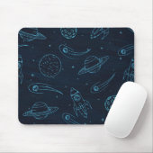 Weltraummuster Mousepad (Mit Mouse)