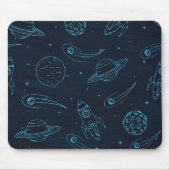 Weltraummuster Mousepad (Vorne)