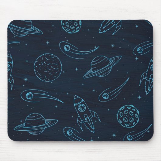 Weltraummuster Mousepad (Vorne)