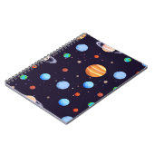 Weltraummuster Notizblock (Linke Seite)