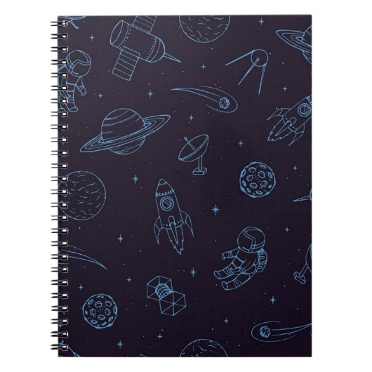 Weltraummuster Notizblock (Vorderseite)