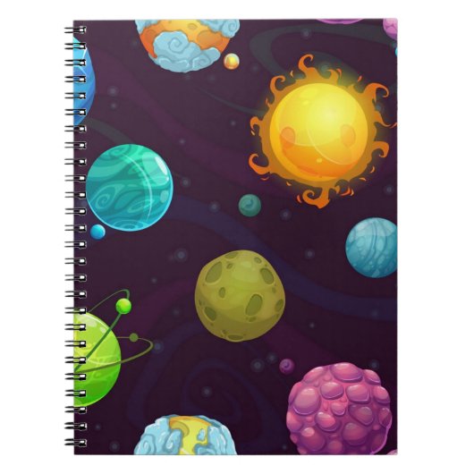 Weltraummuster Notizblock (Vorderseite)