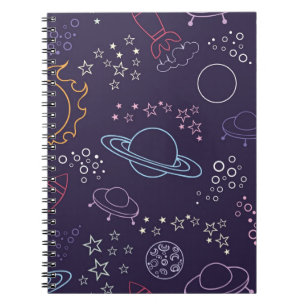 Weltraummuster Notizblock