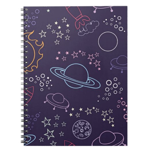 Weltraummuster Notizblock (Vorderseite)