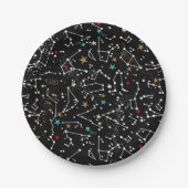 Weltraummuster pappteller (Vorderseite)