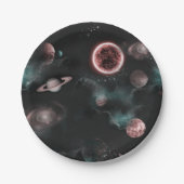 Weltraummuster  pappteller (Vorderseite)