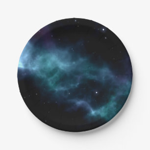 Weltraummuster Pappteller