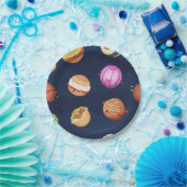 Weltraummuster Pappteller (Party)