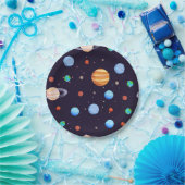 Weltraummuster Pappteller (Party)