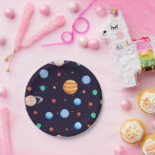 Weltraummuster Pappteller (Party)