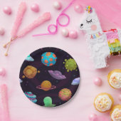 Weltraummuster Pappteller (Party)