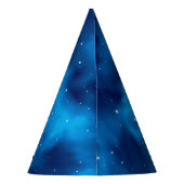 Weltraummuster Partyhütchen (Rückseite)