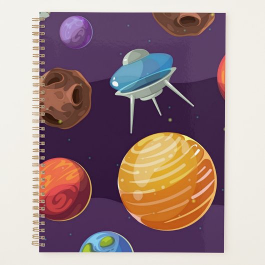 Weltraummuster Planer (Vorderseite)