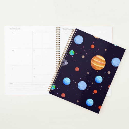 Weltraummuster Planer (Anzeige)