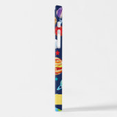 Weltraummuster, Planeten, Sterne, Kosmos, Ihr Name iPhone Hülle (Linke Seite)