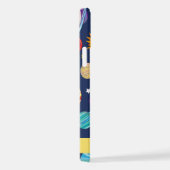 Weltraummuster, Planeten, Sterne, Kosmos, Ihr Name iPhone Hülle (Rechte Seite)