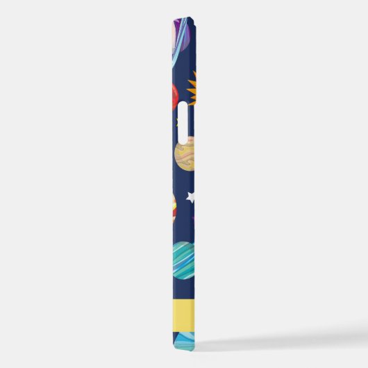 Weltraummuster, Planeten, Sterne, Kosmos, Ihr Name iPhone Hülle (Rechte Seite)