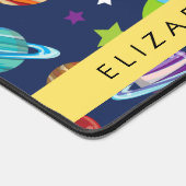 Weltraummuster, Planeten, Sterne, Kosmos, Ihr Name Schreibtischunterlage (Ecke)