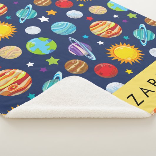 Weltraummuster, Planeten, Sterne, Kosmos, Ihr Name Sherpadecke (3/4)