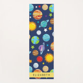 Weltraummuster, Planeten, Sterne, Kosmos, Ihr Name Yogamatte (Vorderseite)