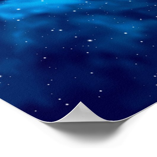 Weltraummuster Poster (Ecke)