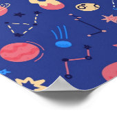 Weltraummuster Poster (Ecke)