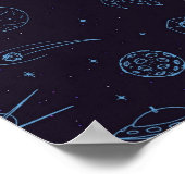 Weltraummuster Poster (Ecke)