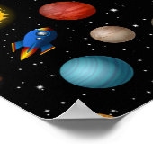 Weltraummuster Poster (Ecke)