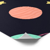 Weltraummuster Poster (Ecke)