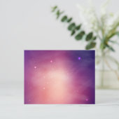 Weltraummuster Postkarte (Stehend Vorderseite)