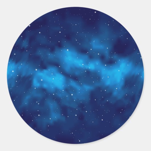 Weltraummuster Runder Aufkleber (Vorderseite)