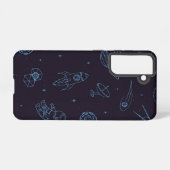 Weltraummuster Samsung Galaxy Hülle (Rückseite (Horizontal))