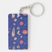 Weltraummuster Schlüsselanhänger (Rückseite)