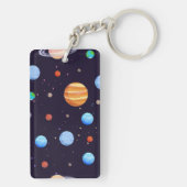 Weltraummuster Schlüsselanhänger (Rückseite)