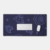 Weltraummuster Schreibtischunterlage (Tastatur & Maus)