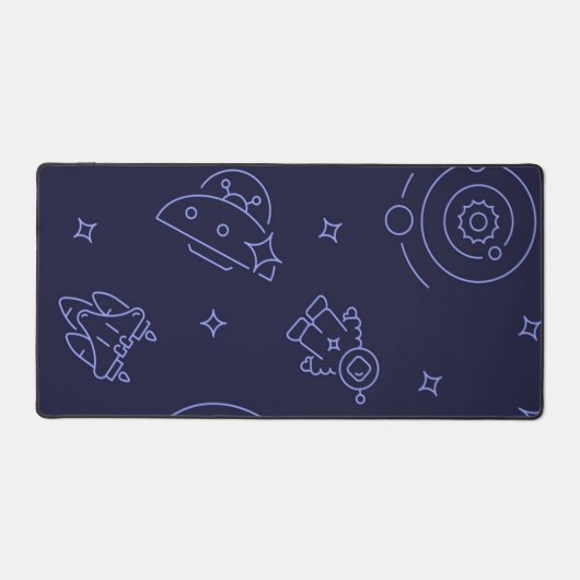 Weltraummuster Schreibtischunterlage (Vorderseite)