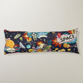 Weltraummuster Seitenschläferkissen (Rückseite)
