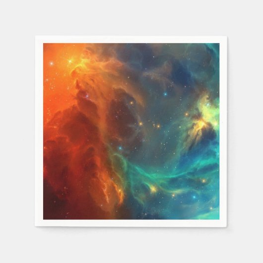 Weltraummuster Serviette (Vorderseite)